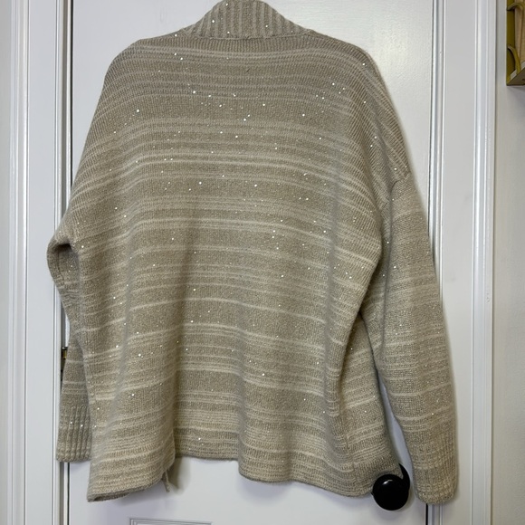 SOLD OUT Saks Fifth Avenue Cardigan Sweater with Shawl Collar and Ribbed Knit - Picture 12 of 12
